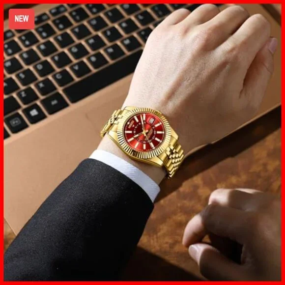 Stainless Steel Dress Watch with Date, Water Resistant, Japanese Quartz Movement - Picture 5 of 7